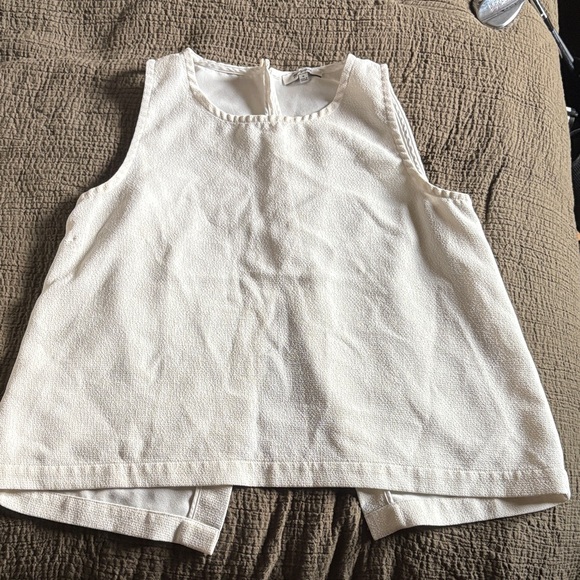 Madewell Ivory Textured Sleeveless Blouse - Picture 3 of 4